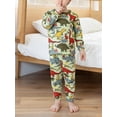 thumbnail image 6 of WIBACKER 2-8Y Kids and Toddler Boys Long Sleeve Pajamas 2 Piece Pjs Set 100% Cotton Sleepwear Dinosaur Jammies, 6 of 6