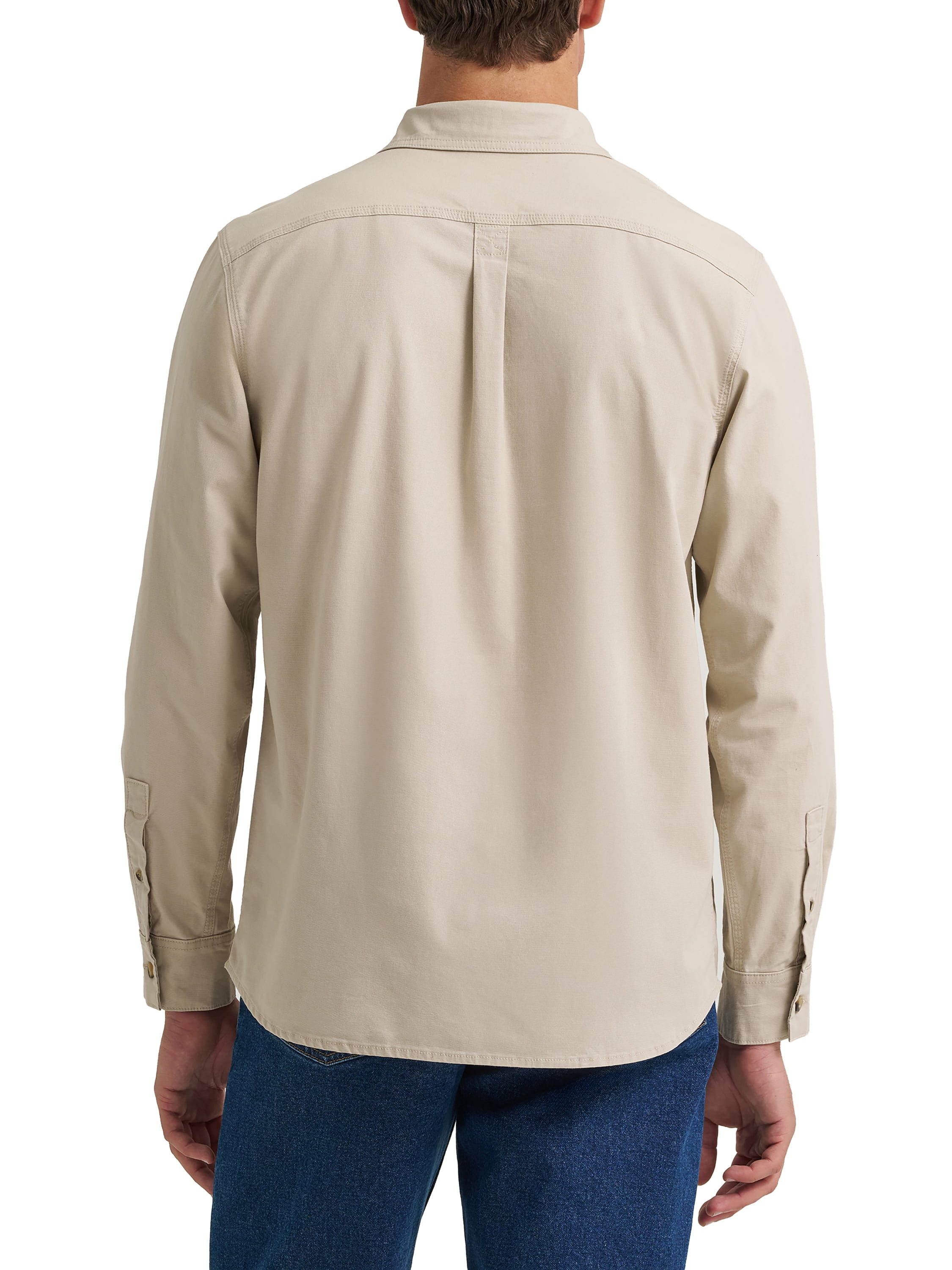 Wrangler® Mens Long Sleeve Heritage Solid Shirt