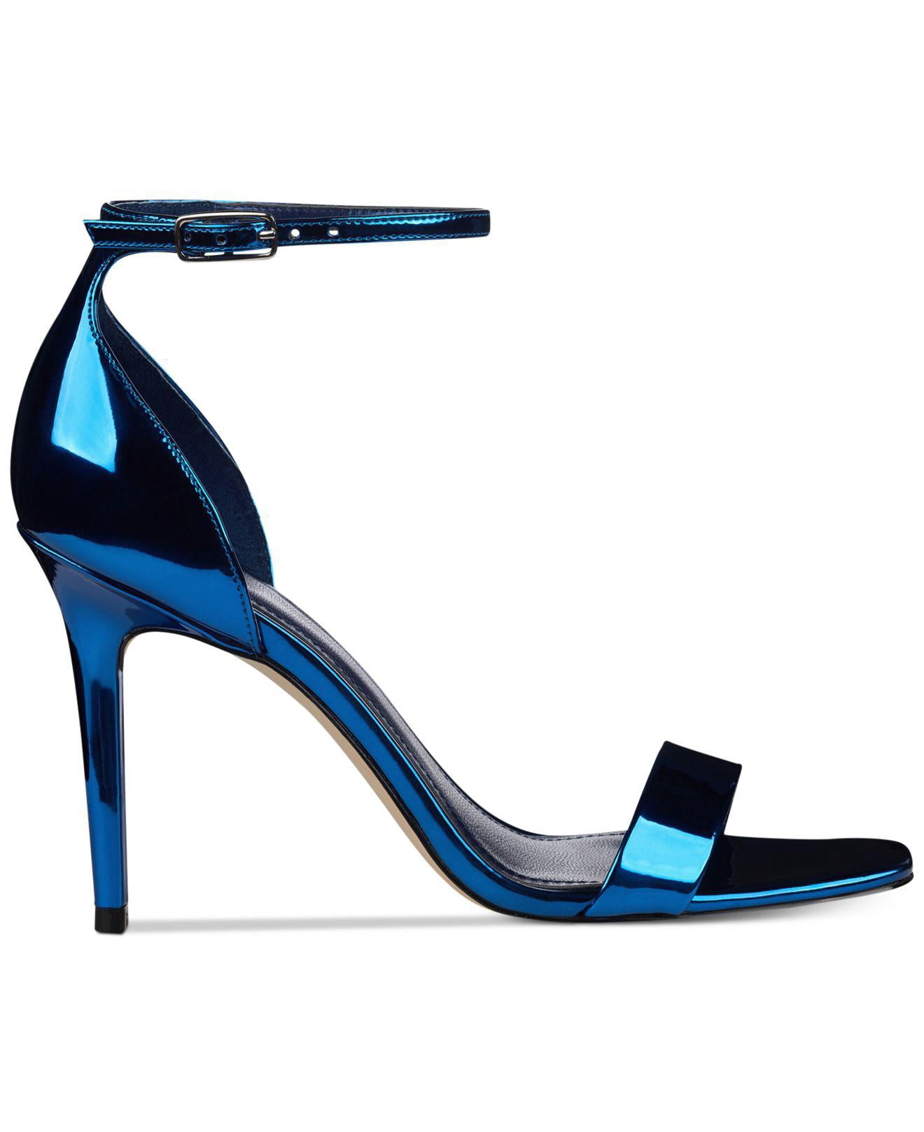 guess blue sandals