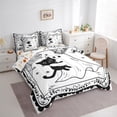 thumbnail image 3 of Feelyou Funny Halloween Ghost Twin Bedding Sets 7-Piece, Gothic Spider Web Bedding Comforter Set, Teens Boys Girls Kids Reversible Sheet Sets, Ultra Soft Home Decor, 3 of 7