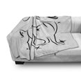thumbnail image 3 of Zodiac Taurus Soft Flannel Fleece Throw Blanket, Esoteric Composition with Abstract Bull Stars and Horoscope, Cozy Plush for Indoor and Outdoor Use, 70" x 90", White and Black, by Ambesonne, 3 of 6