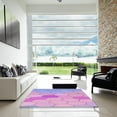 thumbnail image 7 of Ahgly Company Machine Washable Indoor Rectangle Transitional Orchid Purple Area Rugs, 4' x 6', 7 of 7