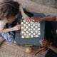 thumbnail image 2 of FELTECHELECTR 1 juego de ajedrez magnético plegable, juego de mesa educativo, rompecabezas, juego de ajedrez plegable para niños, niñas y estudiantes (patrón dorado y plateado)., 2 of 6