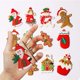 thumbnail image 4 of 12 piezas de adornos navideños con forma de hombre de jengibre, adornos colgantes para árbol de Navidad con agujero y cuerda, juegos de adornos navideños para decoración colgante navideña, 4 of 4