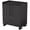 Black-09, variant on Rolling Tool Cabinet – Slim Storage, Lockable Door, 2 Drawers & Handle, 4 Swivel Casters (2 Lockable)