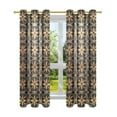 thumbnail image 7 of Yayeee Window Curtains Set of 2 for Living Room Light Filtering 63"x42", Classic Floral, 7 of 7