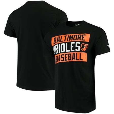 Black Orioles Jersey - Baltimore Orioles New Era Bars Jersey T-Shirt - Black