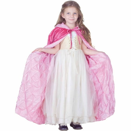 Pink Panne Velvet Cape Child Halloween Costume