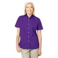 thumbnail image 1 of BlueGeneration Ladies Short Sleeve 100% Cotton Twill - Purple Medium Solid, 1 of 1
