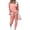 Pink, variant on Women's Spring Fall 2 Piece Lounge Outfit Long Sleeve Crewneck Pullover Tops High Waisted Pants Set Tracksuit