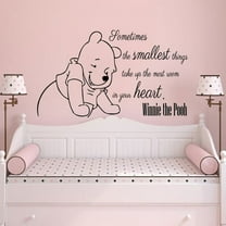 Classic Winnie The Pooh Wall Decals Quotes Sometimes The Smallest Things