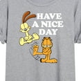 thumbnail image 3 of Garfield - Have A Nice Day - Juniors Ideal Flowy Muscle T-Shirt, 3 of 5