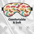 thumbnail image 3 of Xecao Colorful Butterflies for Soft Fluffy Sleeping Blindfold, Nap eye cover tailored for the utmost comfort for girls, women, kids, and adults., 3 of 7