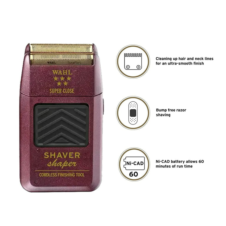 Wahl Professional - 5-Star Series Shaver Shaper, Bump Free Shaving, Ultra  Close Shave, 60+ Minutes Run Time for Professional Barbers and Stylists  Model - 8061-100 