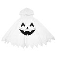 thumbnail image 2 of Krdevn Kids Halloween Hooded Cape, Funny Pumpkin Face Cosplay Poncho Costume for Party Dress‑Up,10-12 Years, 2 of 4