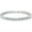 White, variant on 5mm Round Cut White Cubic Zirconia Tennis Bracelet in Sterlin Silver Plate for Women, 7"