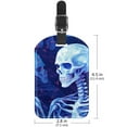 thumbnail image 6 of Square 2Pack PU Leather Skeleton Cruise Luggage Tag with Privacy Cover and Name ID Tag for Travel Handbags Backpacks Luggage Tags, 6 of 6