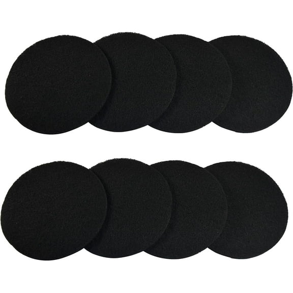 HQRP 8-Pack Cat Litter Box Replacement Carbon Filters Compatible with Petmate Booda Dome Covered Litter Box, Activated Carbon Charcoal Filters