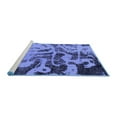 thumbnail image 2 of Ahgly Company Machine Washable Indoor Rectangle Persian Blue Bohemian Area Rugs, 4' x 6', 2 of 4