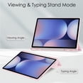 thumbnail image 3 of Dteck Case for Samsung Galaxy Tab S10+ 2024 with S Pen Holder, Smart Cover with Clear Transparent Back Flip Protective Shell for Galaxy Tab S10 Plus 12.4" SM-X820,Rosegold, 3 of 8