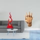 thumbnail image 2 of Figura de llama de resina abstracta, escultura de fuego moderna, adorno para oficina, patio, estantería y escultura de mano entrelazada, estante de do, 2 of 8