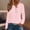 Pink, variant on Hoodies for Women Long Sleeve Eyelet Tops Button Casual Loose Fit Shirts Fashion Lightweight Pullover Light Blue L