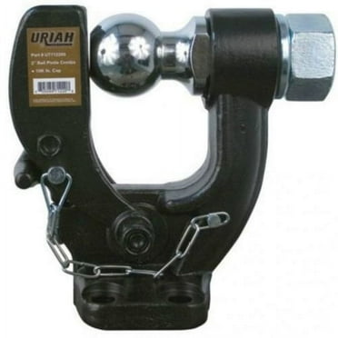 Trailer Pintle Ball Hitch Combo w/2-5/16" Ball - 16 000 lb. GTW