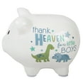 thumbnail image 2 of Baby Essentials My First Piggy Bank for Newborns, Infants and Toddlers in Thank Heaven for Little Boys, 2 of 6