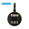 thumbnail image 4 of Golf Tee Holder Carry Pouch Bag for Women Men Belt Storage, Black 2 Pack, 4 of 6