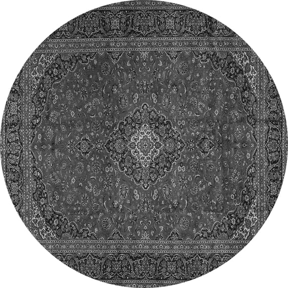 Ahgly Company Indoor Round Persian Gray Traditional Area Rugs, 7' Round