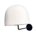 thumbnail image 1 of Soporte para exhibición de sombreros, moderno, con gancho negro, organizador de gorras multiusos. Blanco, 1 of 4