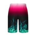 thumbnail image 4 of ZVNAΖH Mens Shorts Clearance Mens Shorts Elastic Waistband with Pockets and Drawstrings Mens Summer Beach Casual Shorts, 4 of 4