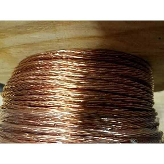 For GROUND WIRE STRANDED BARE COPPER 6 AWG 25' FEET GROUNDING POOL SPA GENERATOR Electrical Wire & Cable