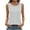 #041-White, variant on AUNVITO Women's Sleeveless T-shirt Round Neck Loose Fit Solid Color Comfortable Stretchy Casual Style