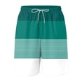 thumbnail image 5 of KPOPLK Mens Swim Trunks 5" Quick Dry Stretch Swim Shorts Mesh Lining Bathing Suits Swimwear Beach Shorts with Pockets(Dark Green,XS), 5 of 9
