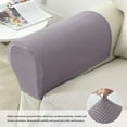 thumbnail image 4 of Juego de 2 fundas para reposabrazos de sofá elástico Jacquard, fundas protectoras antideslizantes para muebles, fundas para reposabrazos para sofá reclinable Ormromra LRWJ065-10, 4 of 6