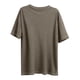 thumbnail image 5 of Tejiojio Women's Plus Size Round Neck Short Sleeve Solid Color T-Shirt for Spring Summer XL-5XL, 5 of 5