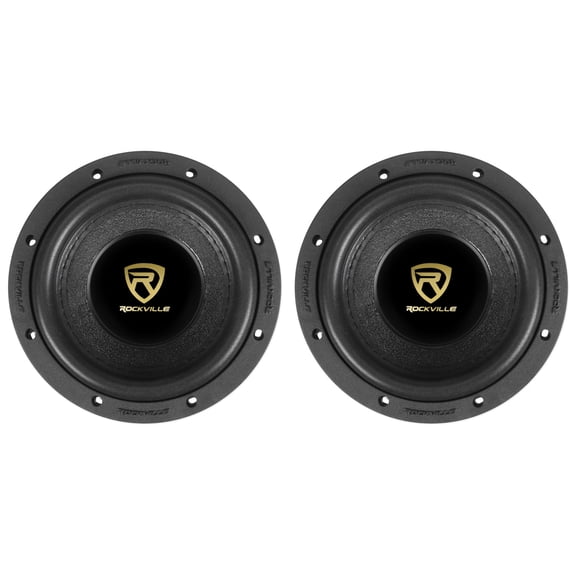 (2) Rockville W65K9D2 6.5" 1000 Watt Car Audio Subwoofers Dual 2-Ohm CEA Subs