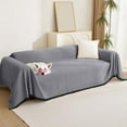 thumbnail image 4 of Lunxisen 2 Pcs Couch Cover Sheet Blanket, Oversized Reversible Couch Covers, Extra Large Furniture Decoration Cover Sofa Slipcovers, Sectional Protector for Cats Dogs(150*90cm), 4 of 9