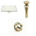 thumbnail image 1 of Imaginations Américaines 18.25 pouces W Ensemble d'évier Undermount Biscuit, 1 of 9