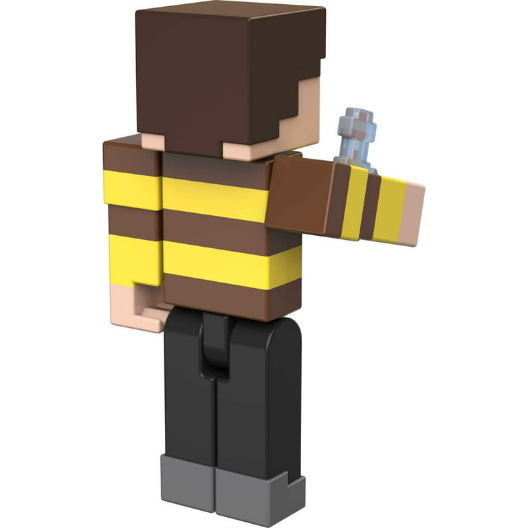  Minecraft Steve Figura de acción, 3.25 pulgadas, con 1 pieza  Build-a-Portal y 1 accesorio, juguete de construcción inspirado en los  videojuegos, regalo coleccionable para fanáticos y niños a partir de 6
