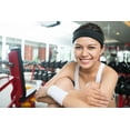 thumbnail image 3 of Kenz Laurenz Sweatband Terry Cotton Sports Headband Sweat Absorbing Head Band Purple, 3 of 6