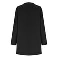 thumbnail image 6 of Bmawag Blouses for Women Plus Size with Pockets Long Sleeve Crew Neck Solid Color Pullover Tops Women's Casual Loose Sweatshirt Black L, 6 of 7