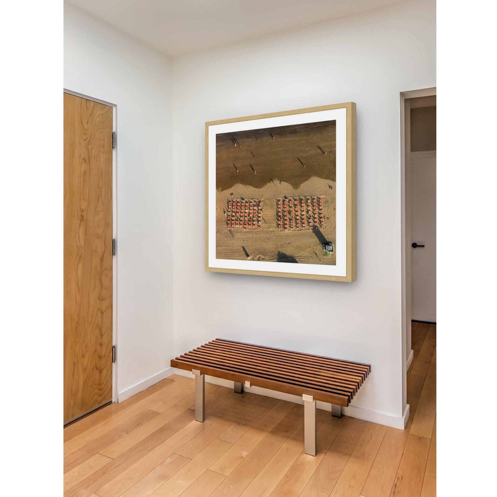 "Chairs in Rows" by Karolis Janulis Framed Painting Art Print
