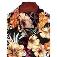 thumbnail image 2 of Mens 100% Cotton Hawaiian Shirts Button Down Short Sleeve Beach Shirts Summer Casual Aloha Shirts, 2 of 10