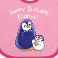 thumbnail image 4 of Inktastic Happy Birthday, Mama- Cute Penguins Boys or Girls Baby Bib, 4 of 4