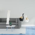 thumbnail image 2 of Pantalla de lámpara de pie,Lámpara minimalista para estudio,estatua de cisne,Estatuas y figuras de cisnes de cerámica moderna,Escultura de animales como decoración de mesa, 2 of 8