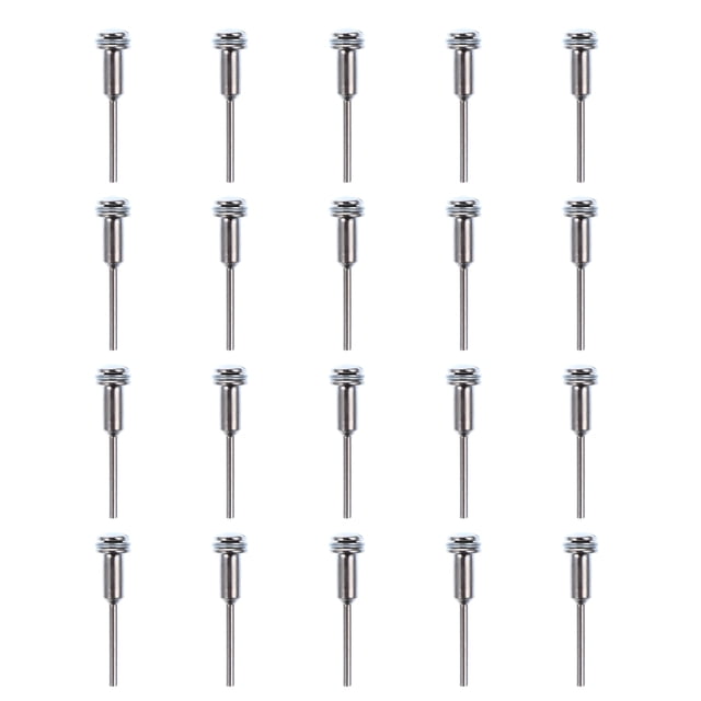 MasteelfCA 20 Pcs 1 Bag Durable Clamping Rods Premium Safe Connecting Rods (Silver)