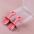thumbnail image 4 of Travelwant 2Set(2Spoon+2Fork) Self Feeding Baby Utensils - Mini Baby Spoon & Baby Fork Training Set for Baby Led Weaning - Anti-Choke Toddler Silverware - 6-12 Months+ - Safe, Non-Toxic & BPA Free, 4 of 7