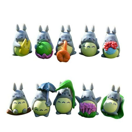 Christmas Gifts For Neighbours KABOER 10 Pcs/20 Pcs/30 Pcs My Neighbor Totoro Characters Miniature Ornament Set Toy Cute Landscape Home Decor Gift ()